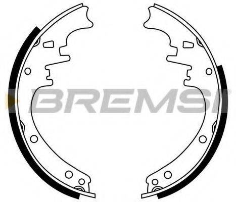 BREMSI 2121 Комплект гальмівних колодок