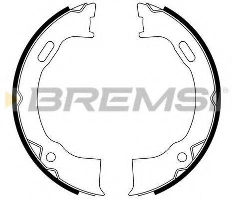 BREMSI 2428 Комплект гальмівних колодок, стоянкова гальмівна система