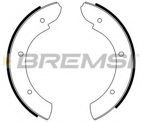 BREMSI 2438 Комплект гальмівних колодок, стоянкова гальмівна система