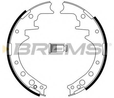 BREMSI 2554 Комплект гальмівних колодок