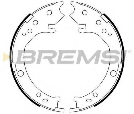 BREMSI 2716 Комплект гальмівних колодок, стоянкова гальмівна система