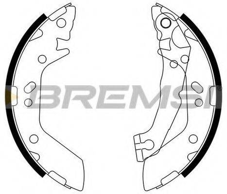 BREMSI 2740 Комплект гальмівних колодок