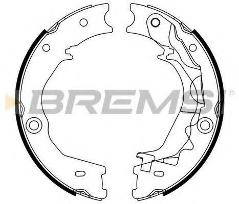 BREMSI 2806 Комплект гальмівних колодок, стоянкова гальмівна система