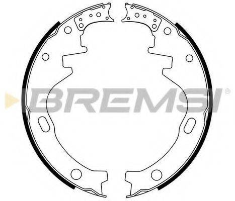 BREMSI GF0848 Комплект гальмівних колодок