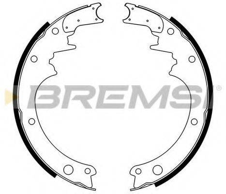 BREMSI GF0850 Комплект гальмівних колодок