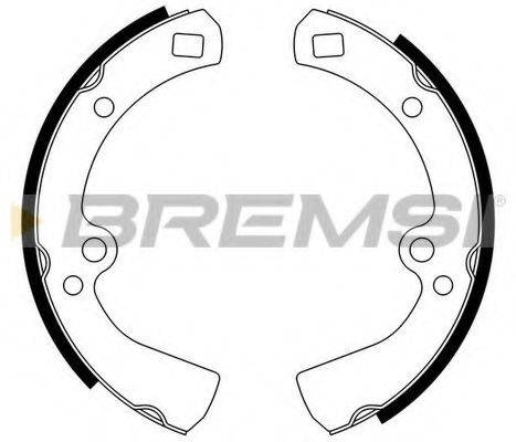 BREMSI GF0852 Комплект гальмівних колодок