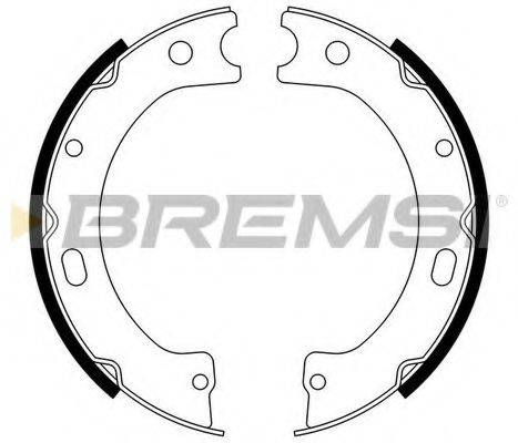 BREMSI GF0868 Комплект гальмівних колодок, стоянкова гальмівна система