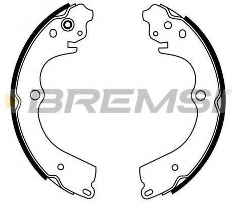 BREMSI 2889 Комплект гальмівних колодок