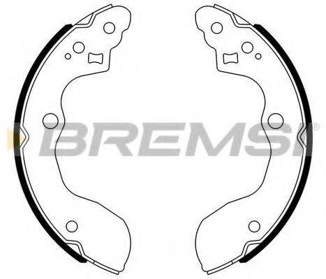 BREMSI 2926 Комплект гальмівних колодок