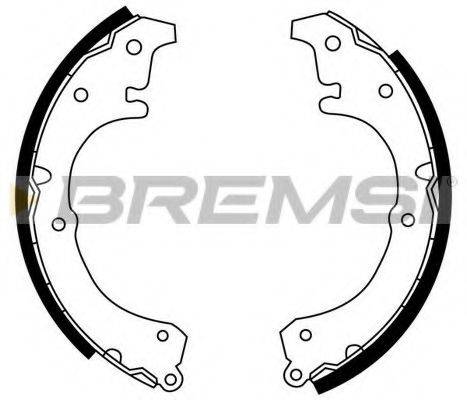 BREMSI 1166 Комплект гальмівних колодок