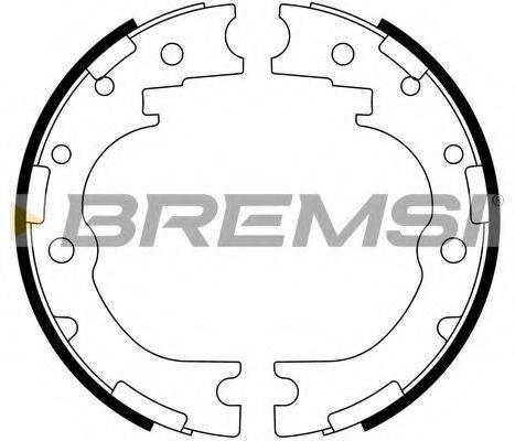 BREMSI 2986 Комплект гальмівних колодок
