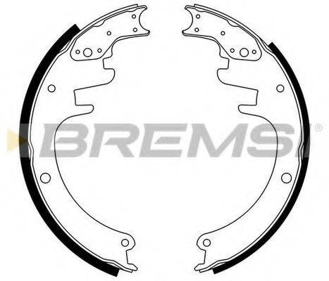 BREMSI 40452 Комплект гальмівних колодок