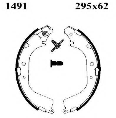 BSF 06495 Комплект гальмівних колодок