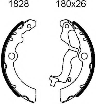 BSF 01828 Комплект гальмівних колодок