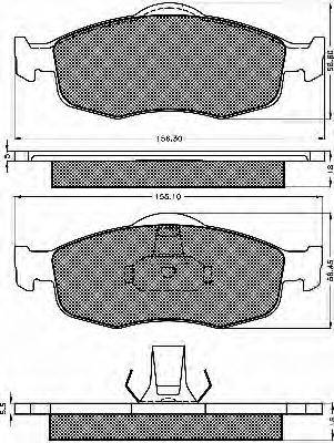 BSF 10366 Комплект гальмівних колодок, дискове гальмо