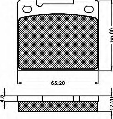 BSF 10442 Комплект гальмівних колодок, дискове гальмо