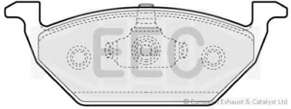 EEC BRP1062 Комплект гальмівних колодок, дискове гальмо