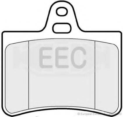 EEC BRP1233 Комплект гальмівних колодок, дискове гальмо