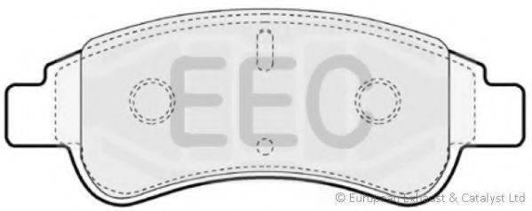 EEC BRP1269 Комплект гальмівних колодок, дискове гальмо