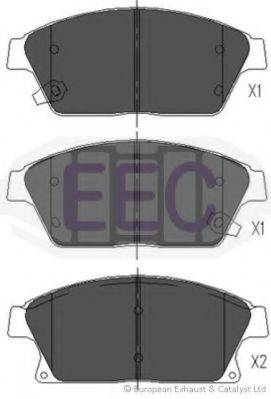 EEC BRP1772 Комплект гальмівних колодок, дискове гальмо