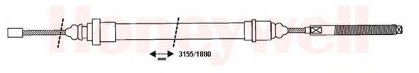 BENDIX 432807B Трос, стоянкова гальмівна система