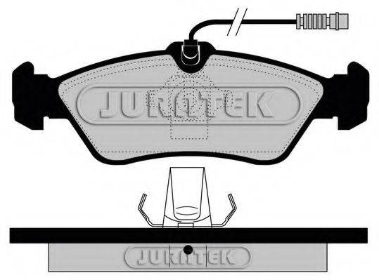 JURATEK 21592 Комплект гальмівних колодок, дискове гальмо