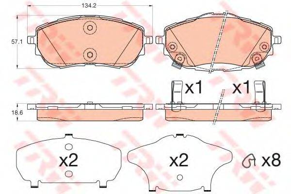 DR!VE+ DP1010100550 Комплект гальмівних колодок, дискове гальмо