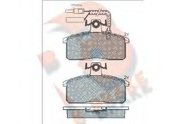 R BRAKE 20639 Комплект гальмівних колодок, дискове гальмо