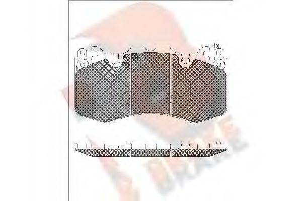 R BRAKE 24659 Комплект гальмівних колодок, дискове гальмо
