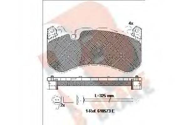 R BRAKE RB2079203 Комплект гальмівних колодок, дискове гальмо