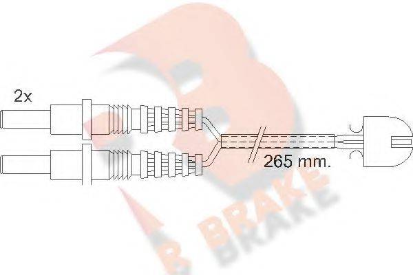 R BRAKE 610169RB Сигналізатор, знос гальмівних колодок