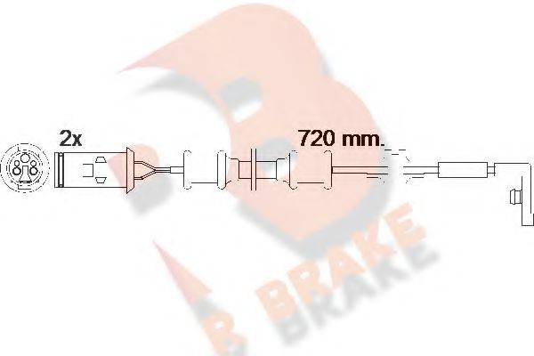 R BRAKE 23065 Сигналізатор, знос гальмівних колодок