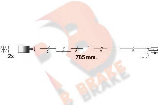 R BRAKE 610536RB Сигналізатор, знос гальмівних колодок