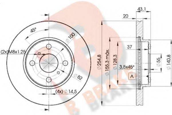 R BRAKE 78RBD22040