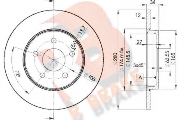 R BRAKE 78RBD26768