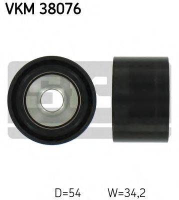 SKF VKM38076 Паразитний / провідний ролик, полікліновий ремінь