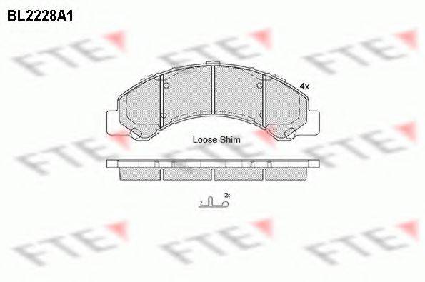 ISUZU 8973292660 Комплект гальмівних колодок, дискове гальмо