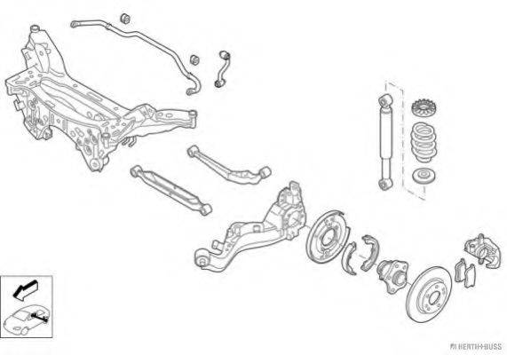 HERTH+BUSS JAKOPARTS N04308HA Рульове управління; Підвіска колеса