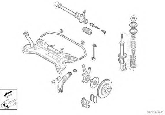 HERTH+BUSS JAKOPARTS N05058VA Рульове управління; Підвіска колеса