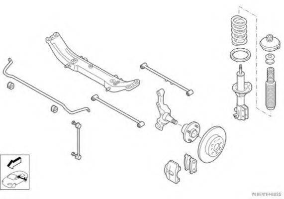 HERTH+BUSS JAKOPARTS N00247HA Рульове управління; Підвіска колеса
