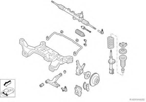 HERTH+BUSS JAKOPARTS N00975VA Рульове управління; Підвіска колеса