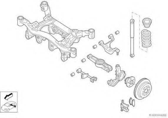 HERTH+BUSS JAKOPARTS N03341HA Рульове управління; Підвіска колеса