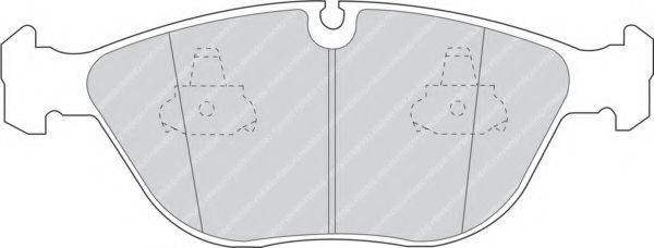 FERODO 21484 Комплект гальмівних колодок, дискове гальмо