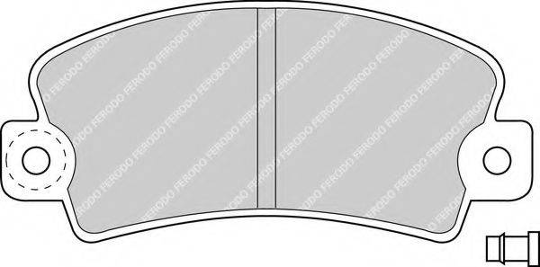 FERODO 20141 Комплект гальмівних колодок, дискове гальмо