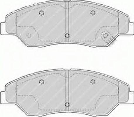 FERODO 23444 Комплект гальмівних колодок, дискове гальмо