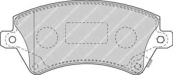 FERODO 23818 Комплект гальмівних колодок, дискове гальмо