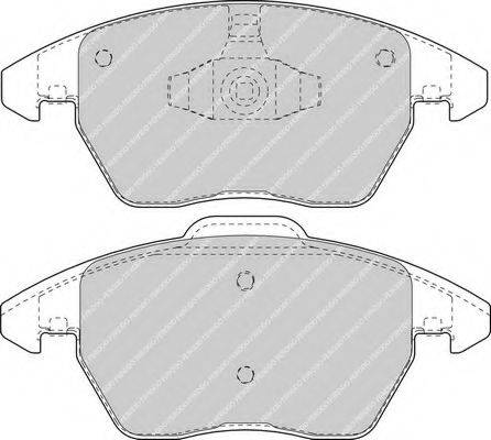 FERODO FDB1728 Комплект гальмівних колодок, дискове гальмо