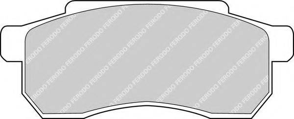 FERODO 21005 Комплект гальмівних колодок, дискове гальмо