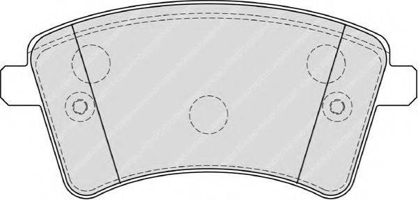 FERODO 24693 Комплект гальмівних колодок, дискове гальмо