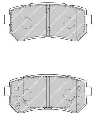 FERODO 24322 Комплект гальмівних колодок, дискове гальмо